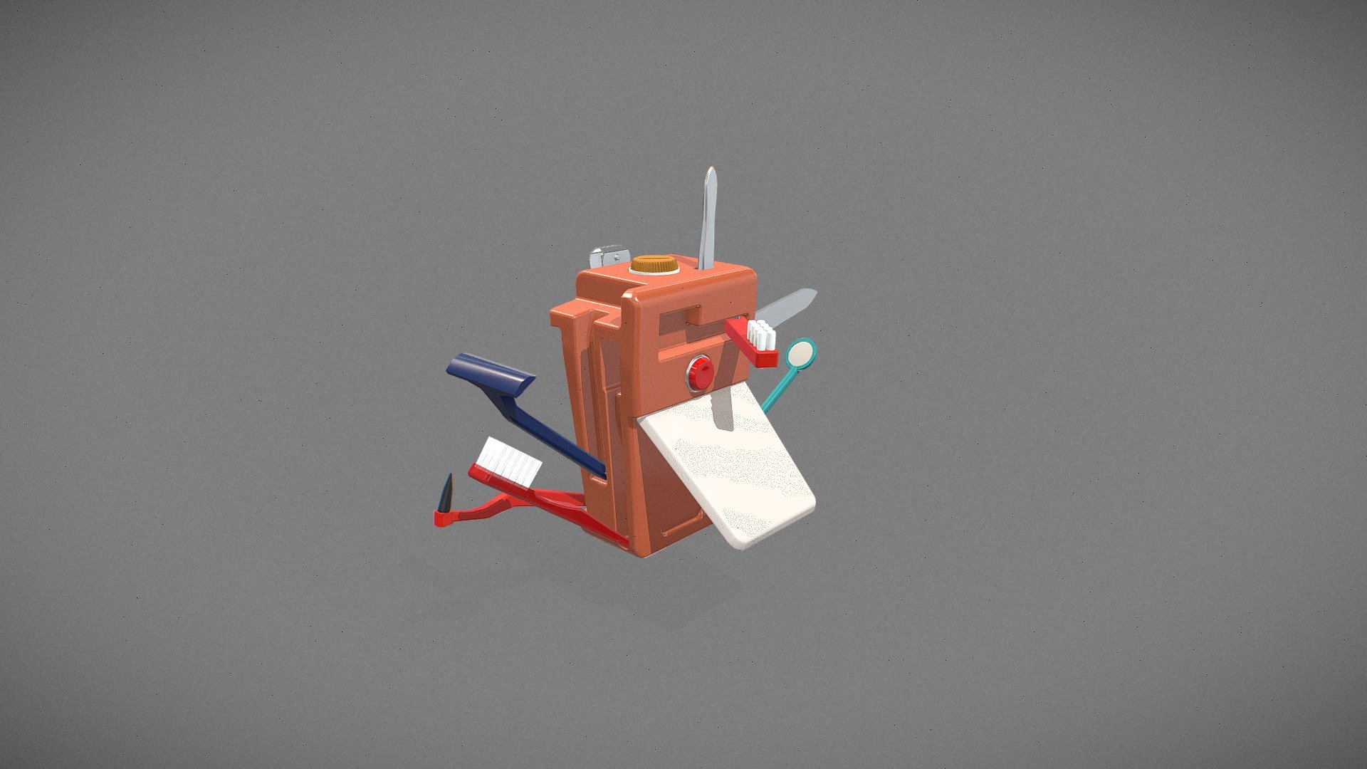 Bathroom Buddy Open 3D model by thartley [5dd4b3e] Sketchfab