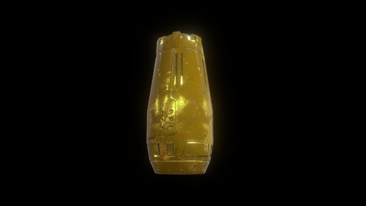 sci-fi Barrel 3D Model