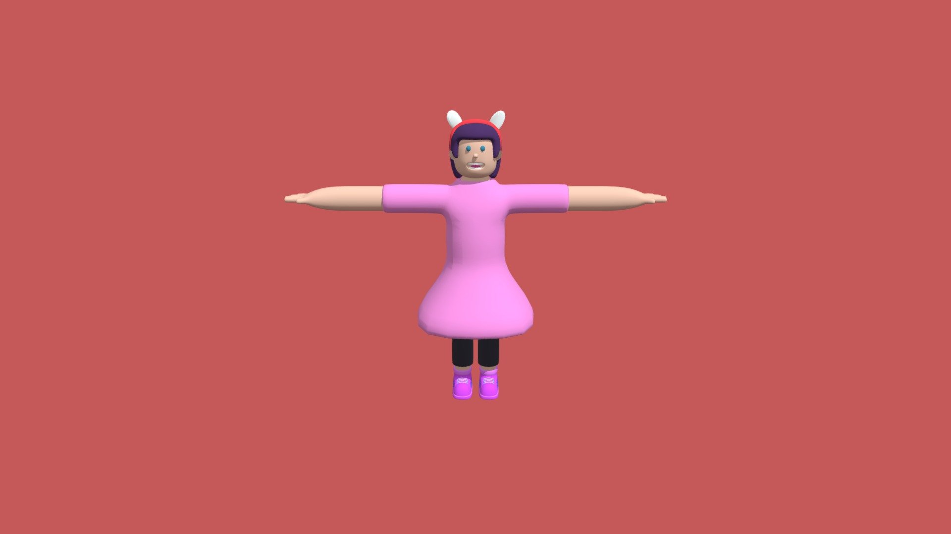 Little girl boxing