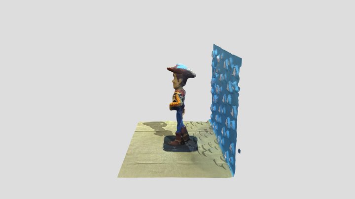 Lego Woody Statue 3D Model
