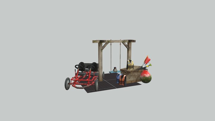 DAE 5 Finished props - BY the ocean 3D Model
