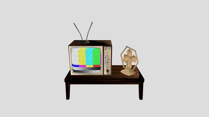 Fan & TV Setup 3D Model