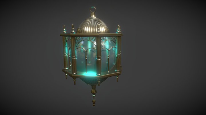 Highpoly Lantern v2 3D Model
