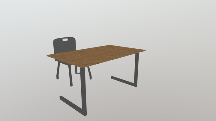 Desk&Chair 3D Model