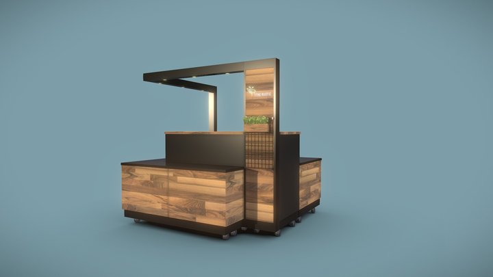 Catering Table Design 3D Model