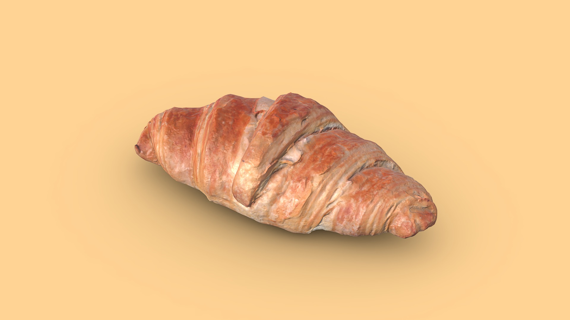 3D model Croissant - This is a 3D model of the Croissant. The 3D model is about a piece of meat.