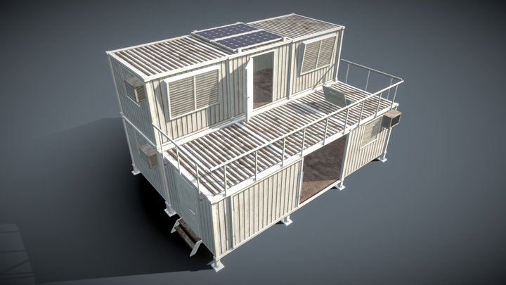 Modular Containers Buildings 3D Model