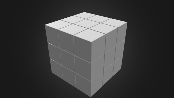 Rubix Cube 3D Model