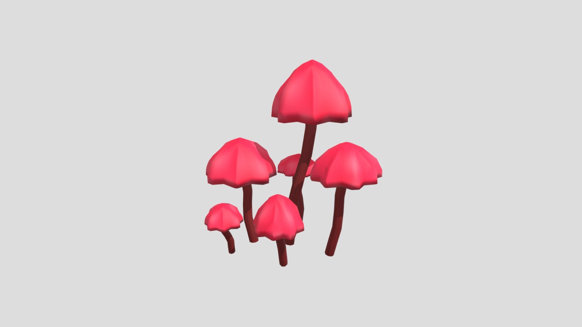 Red mushrooms