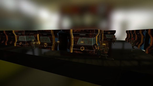Basic Low Poly Diorama 3D Model