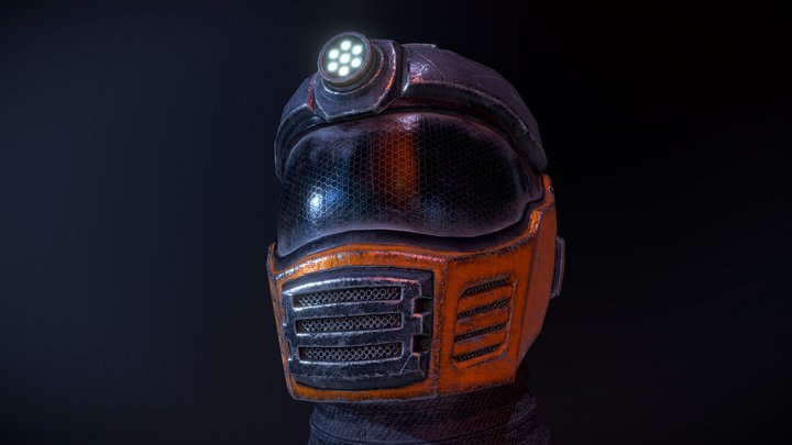 HEV Helmet 3D Model