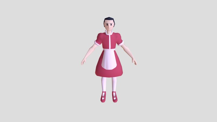 Diner Blender Character 3D Model