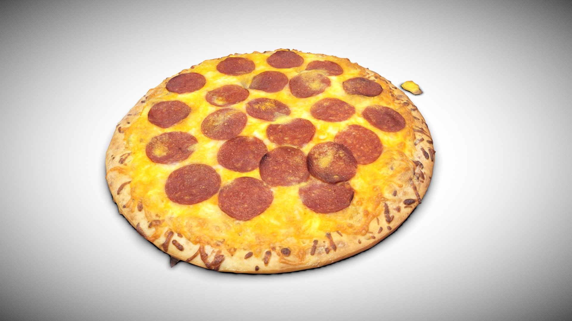 Pepperoni Breakfast Pizza Buy Royalty Free 3D model by
