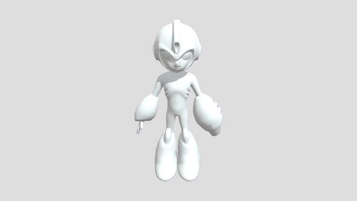 Mega Man Fully Charged - Mega Man (Unfinished) 3D Model