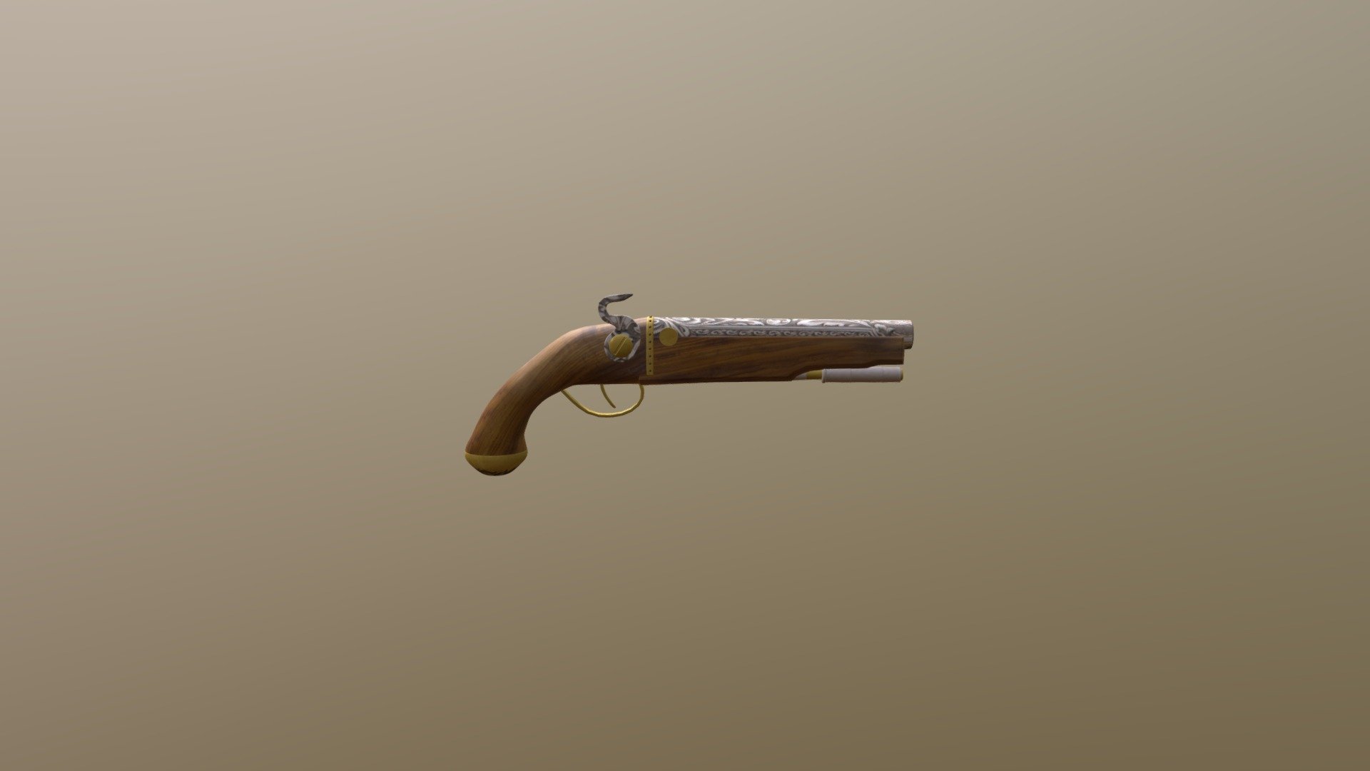 FBX_ Flintlock Pistol - Download Free 3D model by ANCook [5de20b8 ...