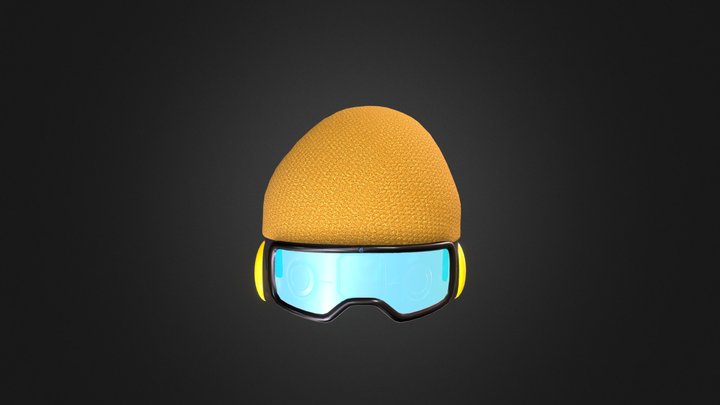 Beevii Skii Goggles (Beanie and googles) 3D Model