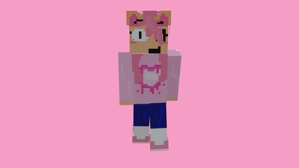Minecraft pinkheart (recreated!)