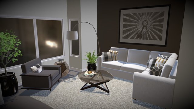 VMH Townhouse Interior Model 3D Model