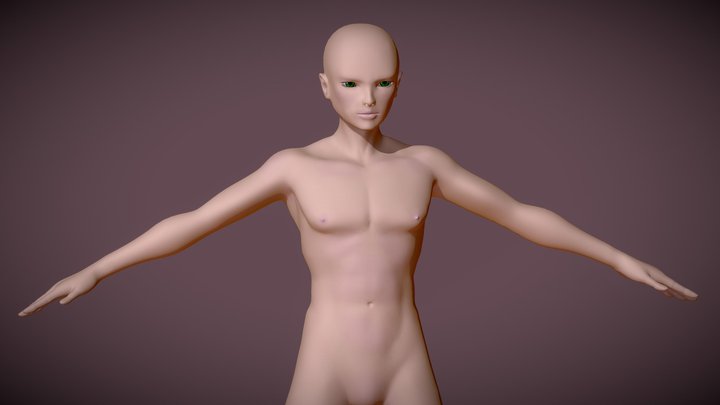 BAM 2 (Basic Anime Male) Update on Requests 3D Model