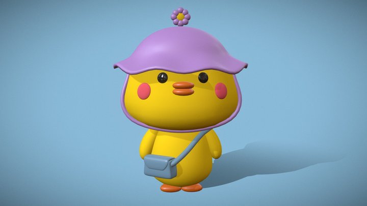 Little duck Cheeks 3D Model