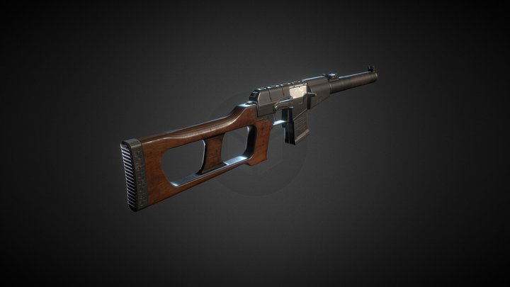 Rusty VSS Vintorez (updated) 3D Model