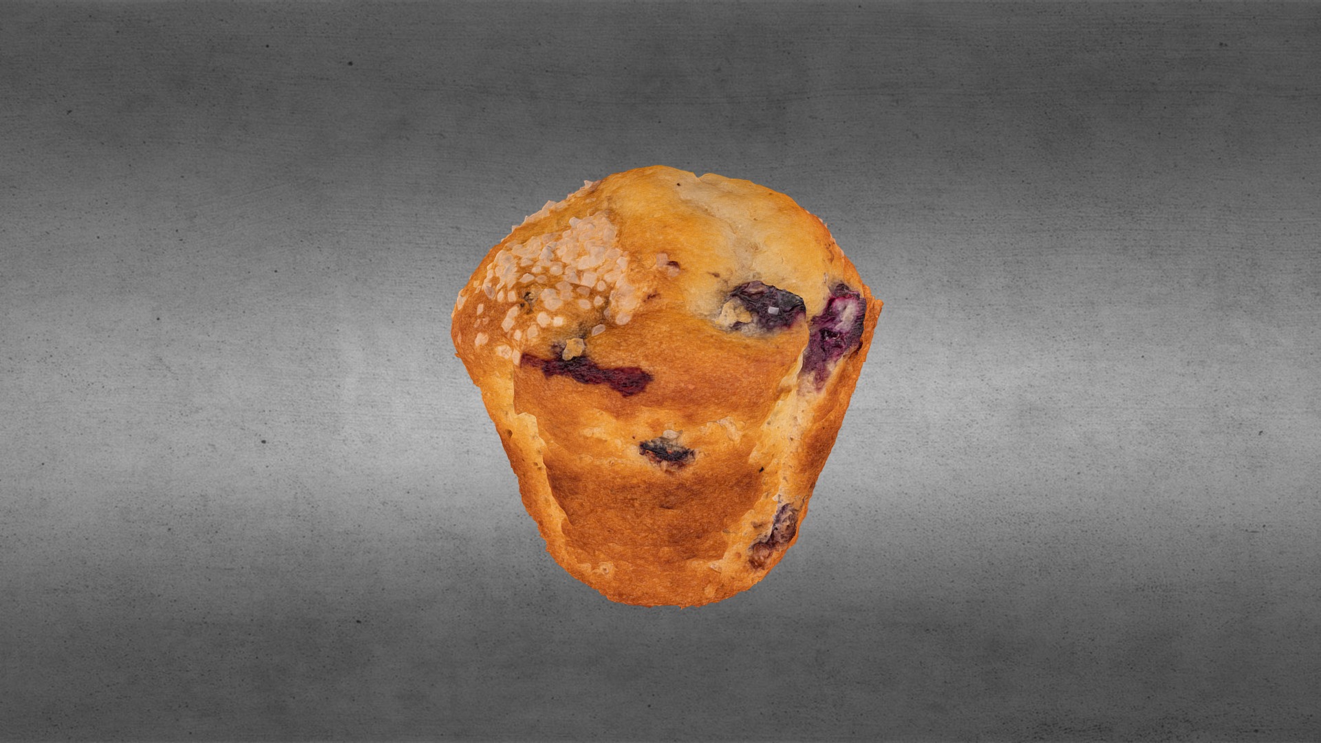 3D model Blueberry Muffin - This is a 3D model of the Blueberry Muffin. The 3D model is about a potato with a face on it.