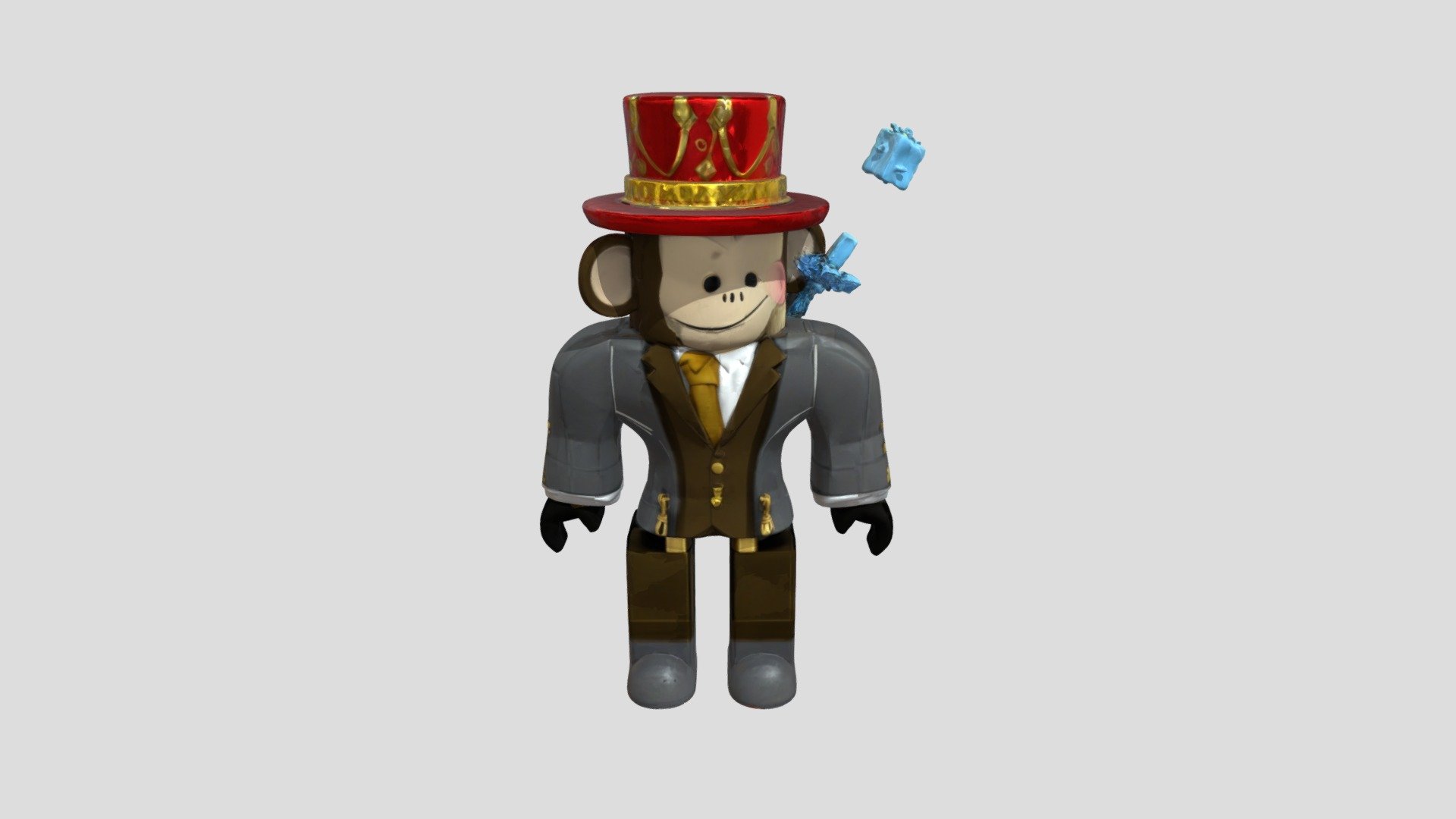 Monarch Monkey Gamer - Download Free 3D model by zzainabbasi567 ...