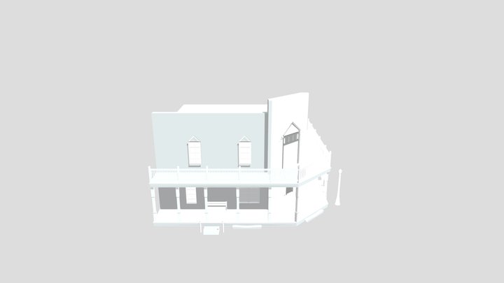 Salão Velho Oeste 3D Model
