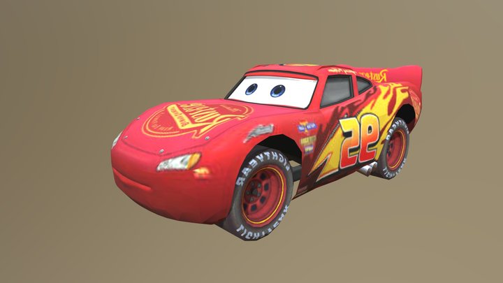 Lightning McQueen 3D Model
