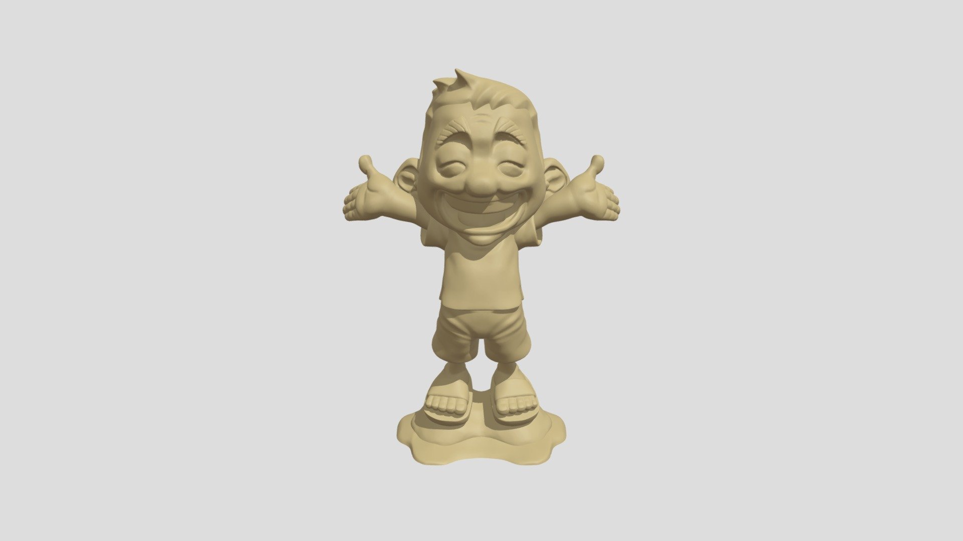 Ah Huat Coffee Statue Obj - 3d Model By Greyfox418 [5deb2d5] - Sketchfab