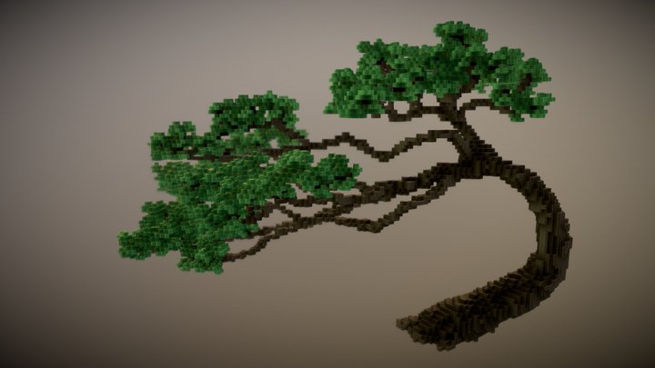 Free Papercraft BONSAI Minecraft Style Digital (Instant Download