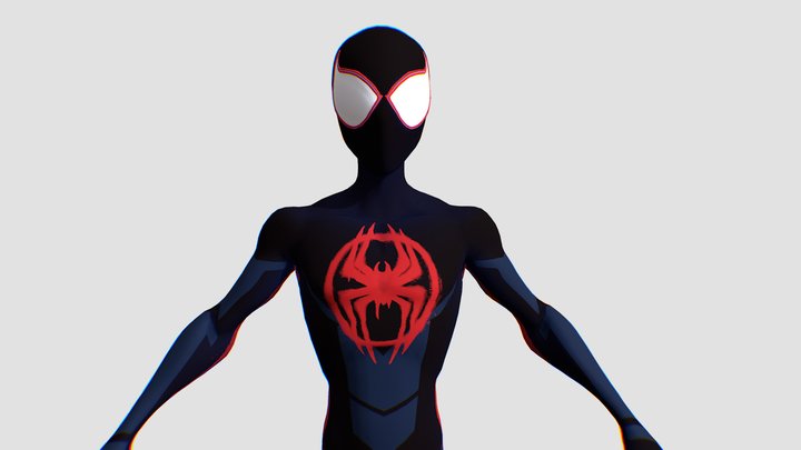 Spiderman | Miles Morales | Rigged - Blender 3D Model