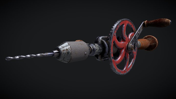 DAE - Millers Hand Drill 3D Model