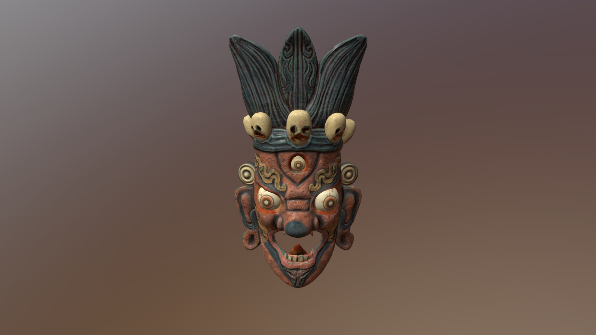 Demon Mask - 3D model by Heriberto Calderon (@hcalderon.2015) [5ded3d0 ...