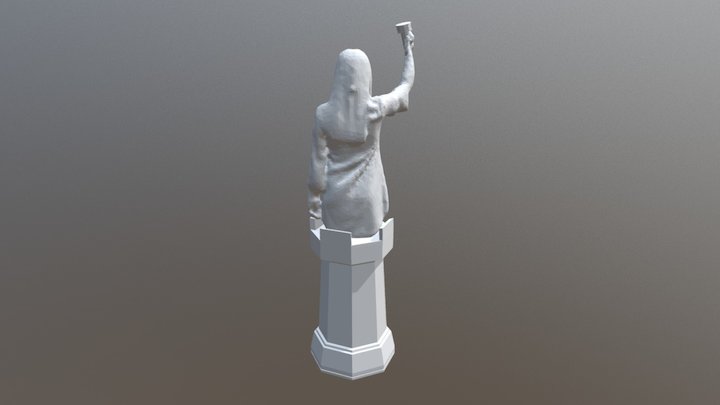 White Rook Chess Piece 3D Model