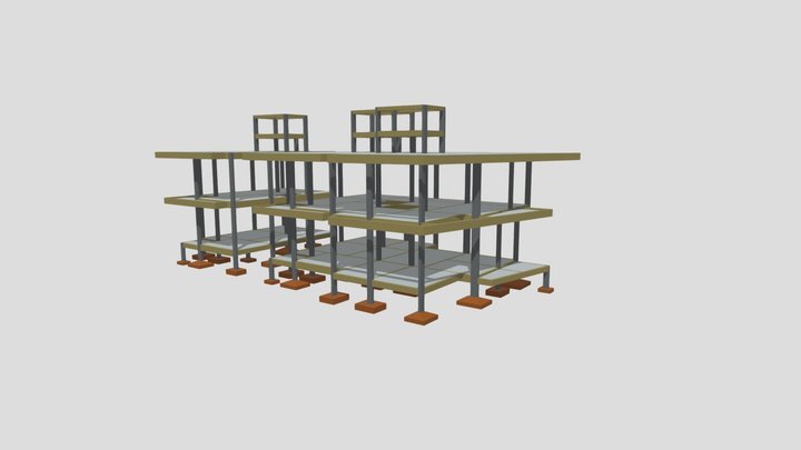 Sobrados BD - Estrutural 3D Model