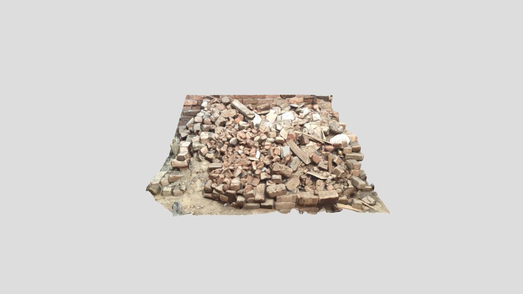Realistic Brick Rubble Pile Scan