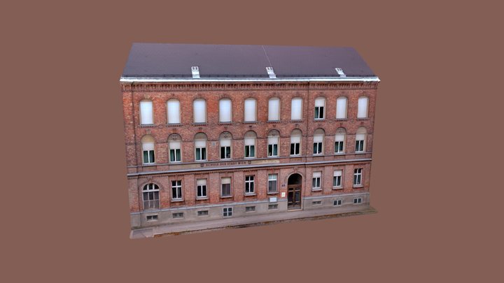 Facade of a viennese elementary school 3D Model
