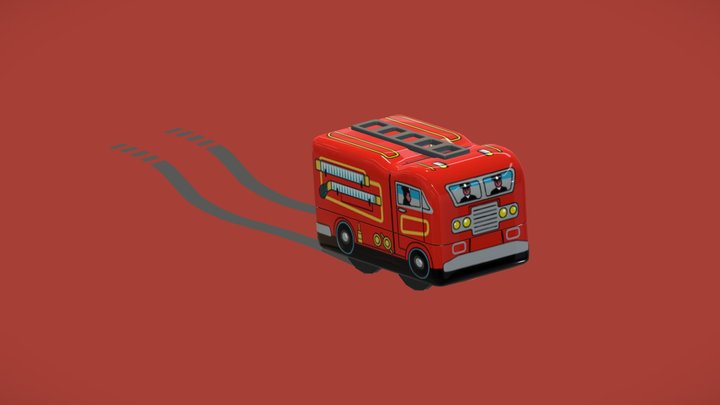 Firetruck Toy 3D Model