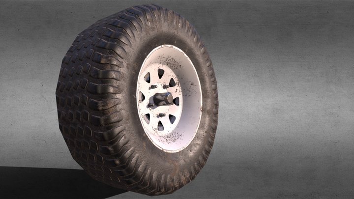 Off-Road Tire 3D Model