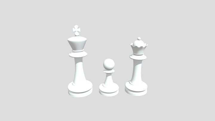 Avaliação de Modelagem 3D - Peças de Xadrez 3D Model