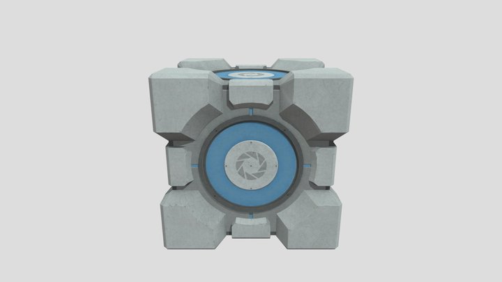 PC Computer - Portal 2 - Weighted Storage Cube ( 3D Model