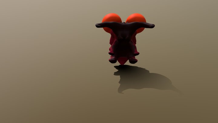 Animal template for game 3D Model