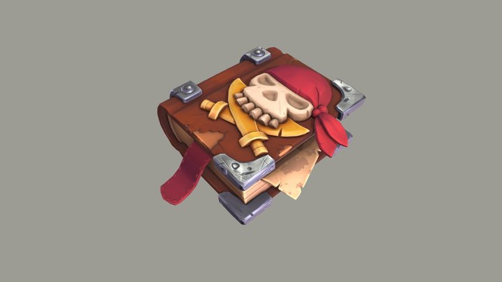 Pirate Book 3D Model