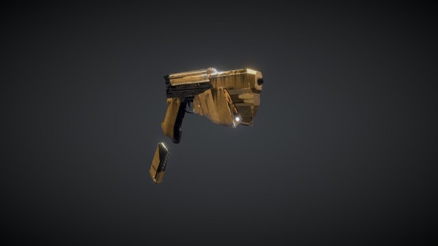 FALLEN Omega III Pistol 3D Model