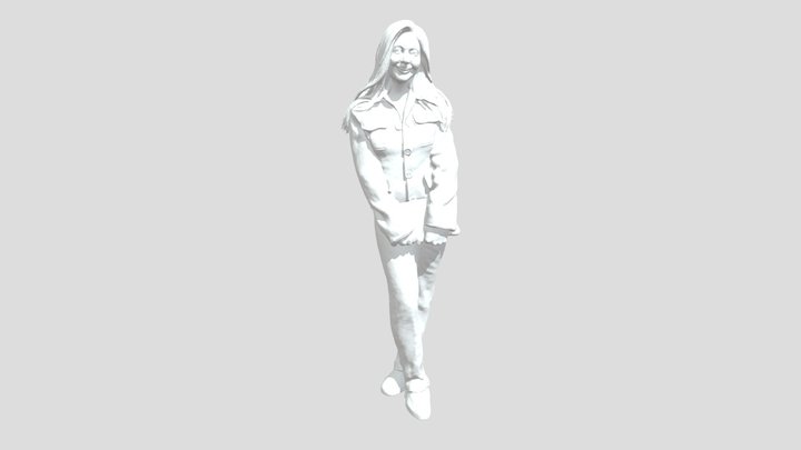 Portrait in Brown Coat 3D Model
