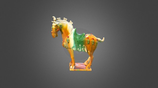唐三彩马 3D Model