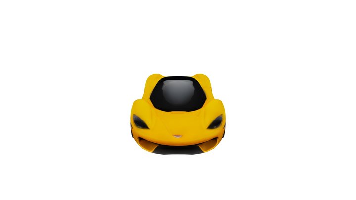 Futuristic sports car 3D Model