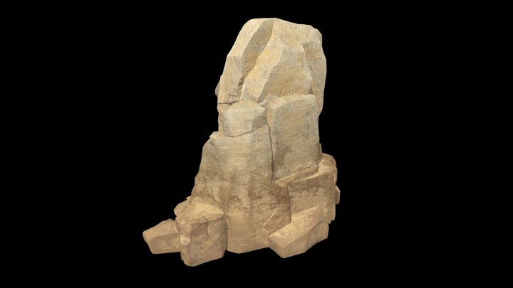 Stylized Cliff Rock Formation