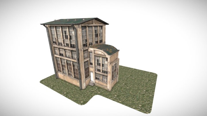Abandoned Factory Building – Free 3D Model STL
